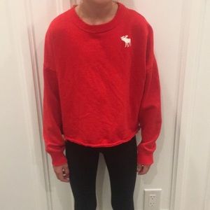 Red ambercrombie long sleeve